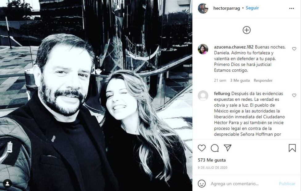 Ginny Hoffman es denunciada por Daniela, hija de Héctor Parra