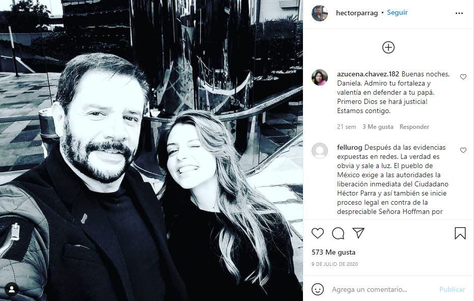 Ginny Hoffman es denunciada por Daniela, hija de Héctor Parra