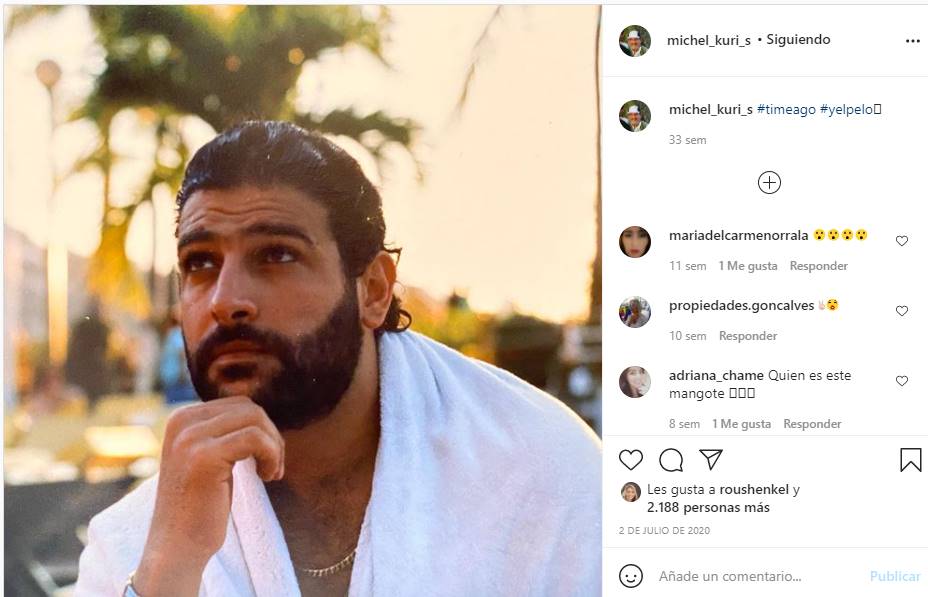 Michel Kuri, novio de Lucero, comparte foto de su juventud