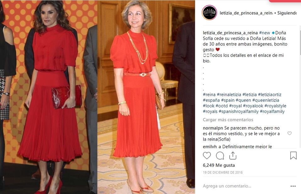 La reina Letizia y su hija Sofía comparten ropa 