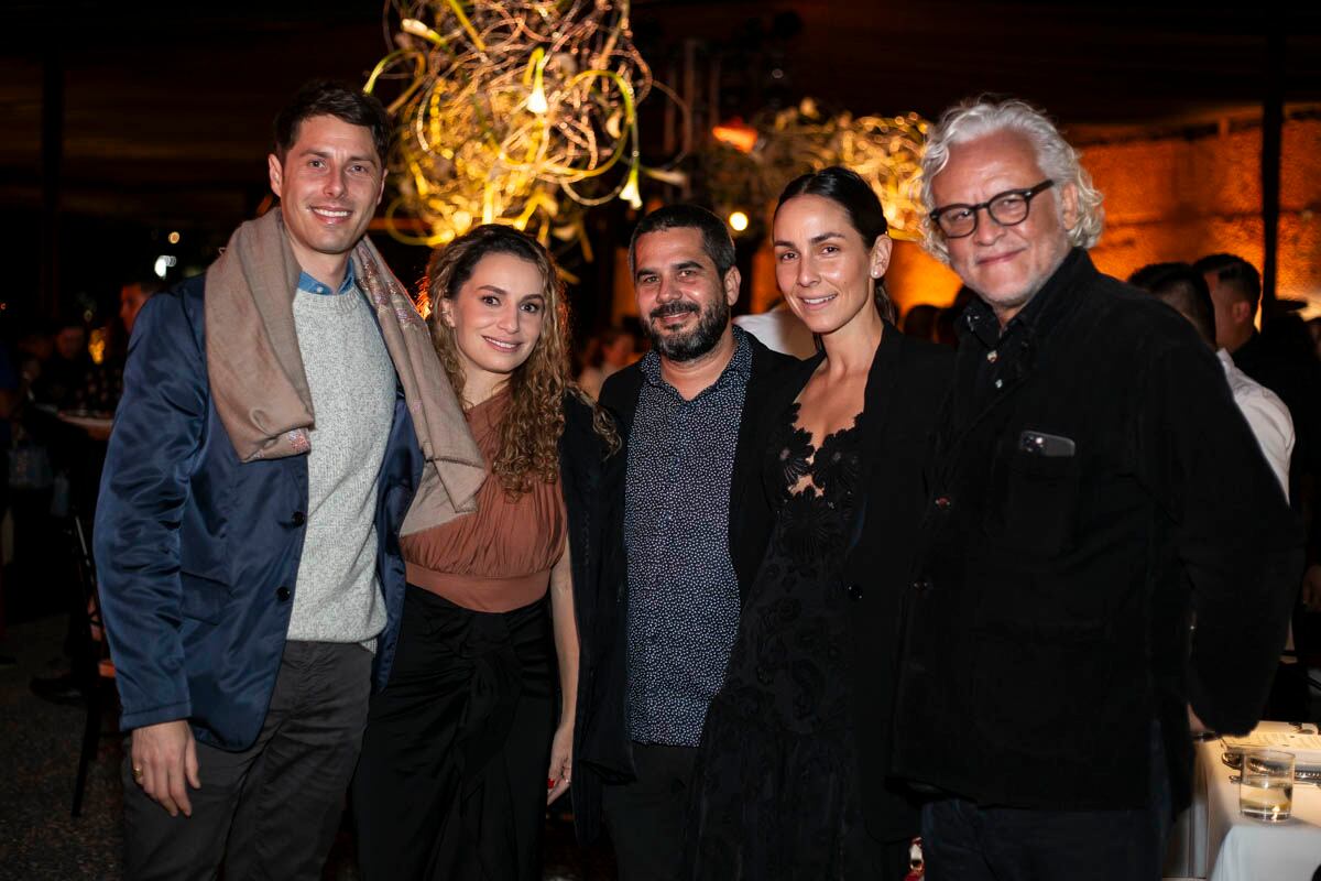Peter Brandt, Ana Paula Zamacona, Wilfredo Prieto, Tatiana Peralta y Gabriel Orozco. (Foto: Esteban Torreblanca)