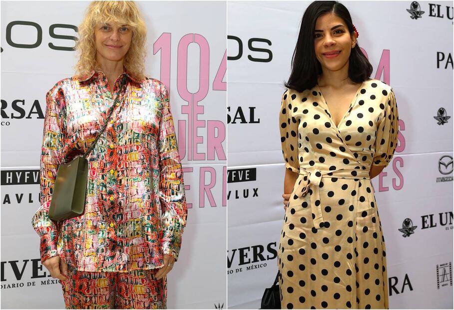Claudia Sheinbaum y Ximena Sariñana en el desayuno de las 104 Mujeres Líderes de México