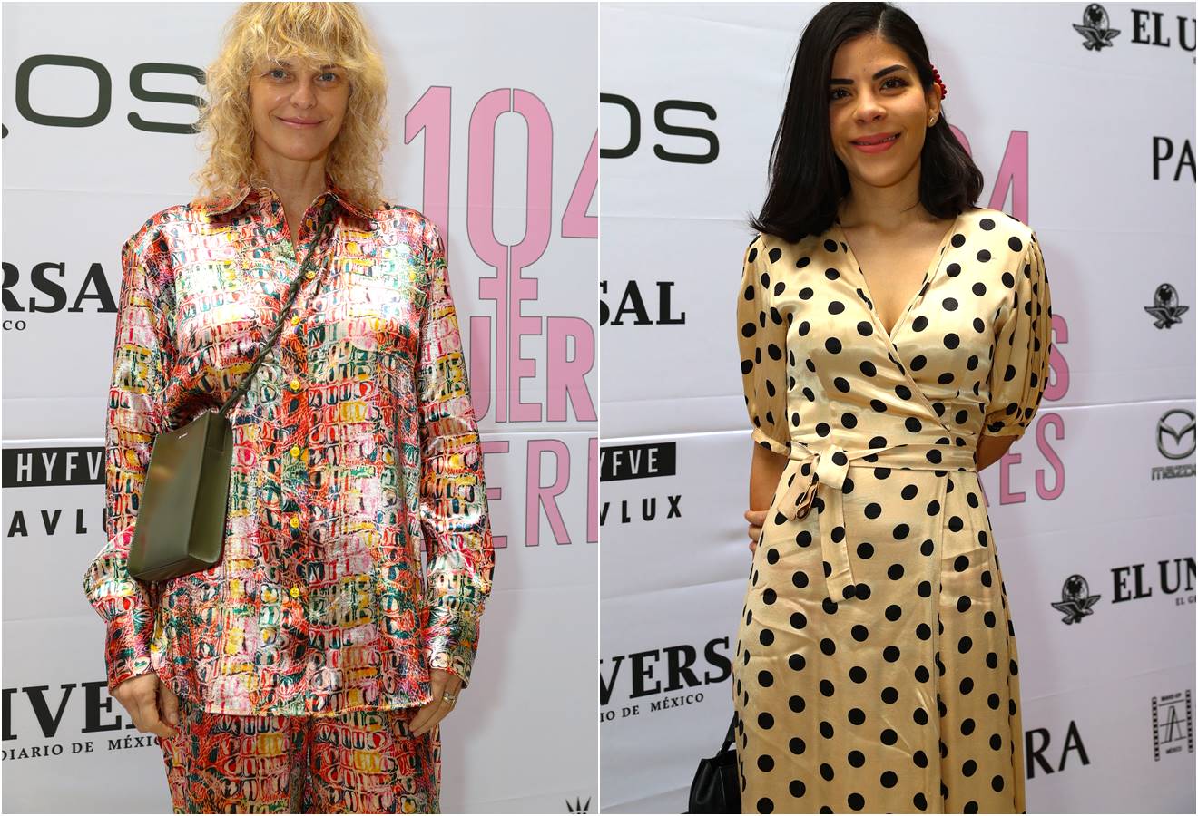 Claudia Sheinbaum y Ximena Sariñana en el desayuno de las 104 Mujeres Líderes de México