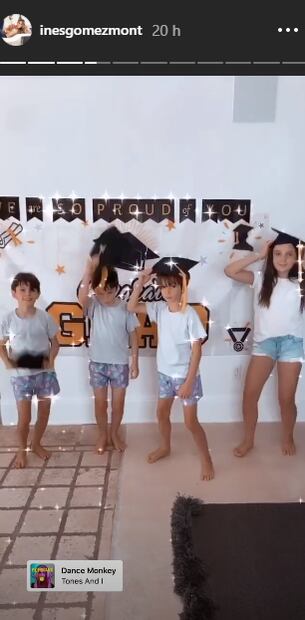 Inés Gómez Mont organiza una divertida fiesta de graduación con sus hijos 