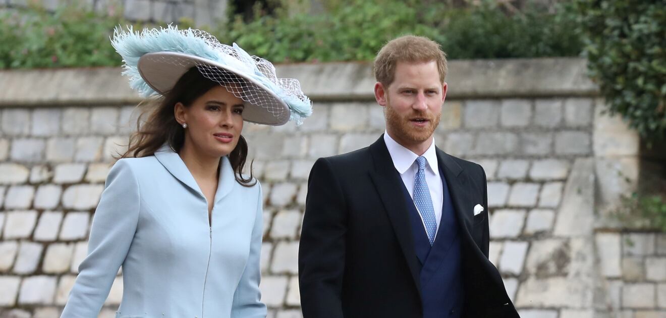 El príncipe Harry, sin Meghan Markle, en la boda de  Lady Gabriella