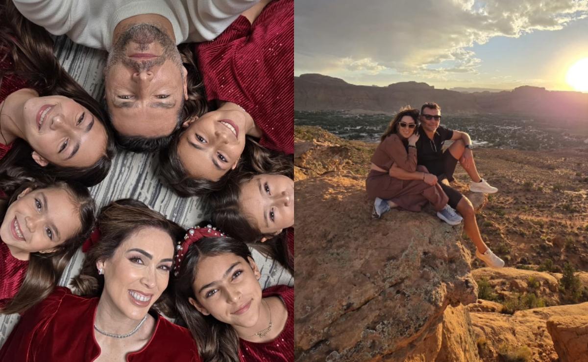 Jacky Bracamontes y Martín Fuentes junto a sus hijas / Fotos: Instagram @mft07