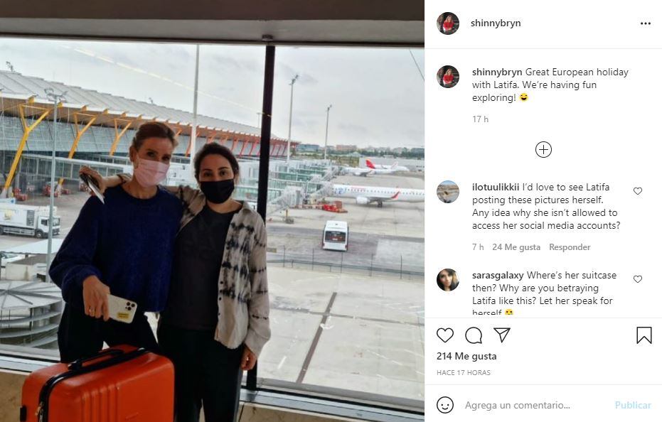 Revelan foto de la princesa Latifa en Madrid, España