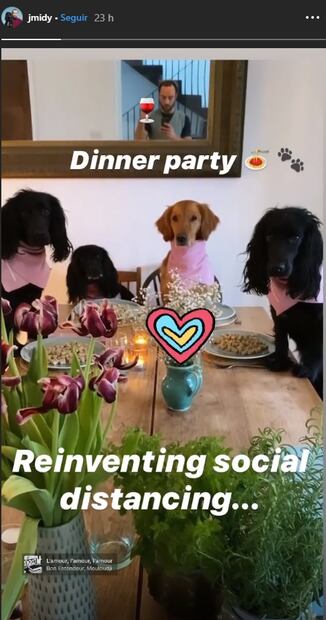 La divertida fotografía de James Middleton con sus perros durante su aislamiento
