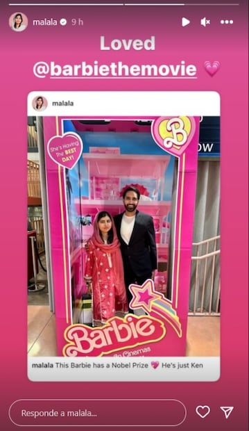 Malala Yousafzai y su esposo Asser Malik / Instagram