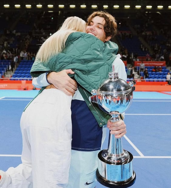 Morgan Riddle y Taylor Fritz / Foto: Instagram