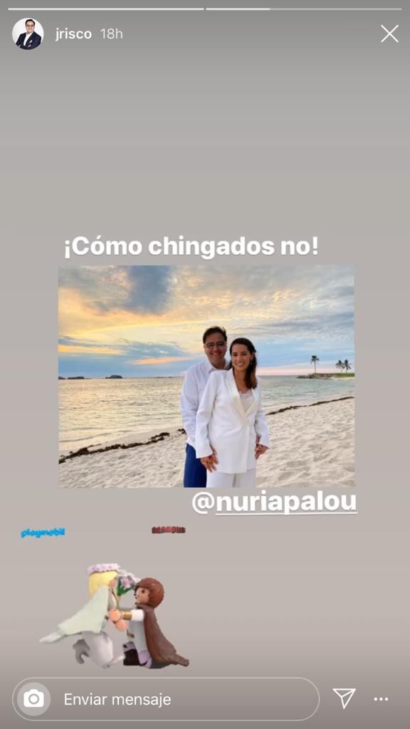 Se casó el periodista Javier Risco con Nuria Palou