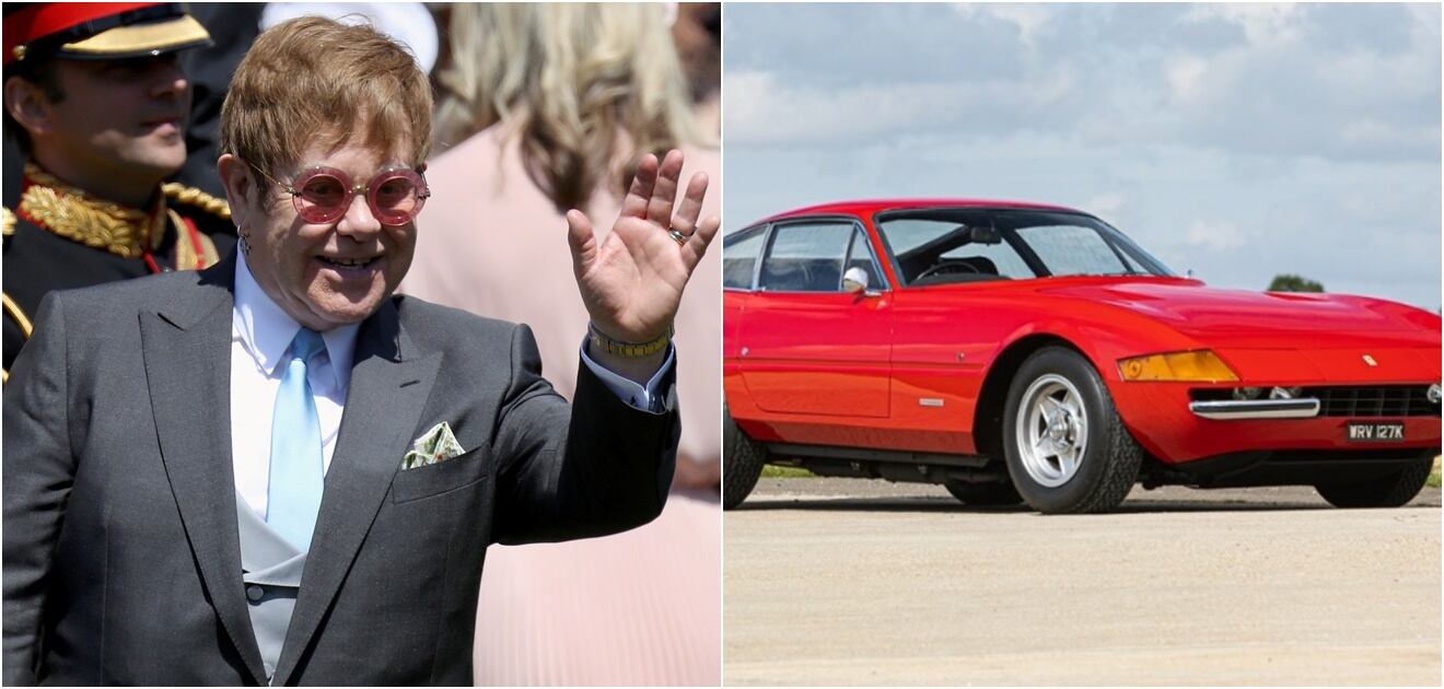 Ponen en subasta el exclusivo Ferrari de Elton John 
