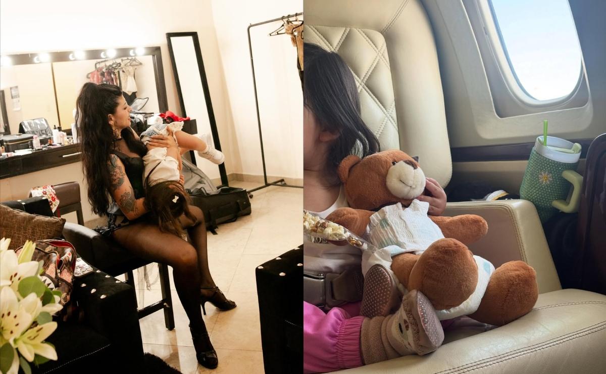 Cazzu y su hija Inti / Fotos: Instagram @cazzu