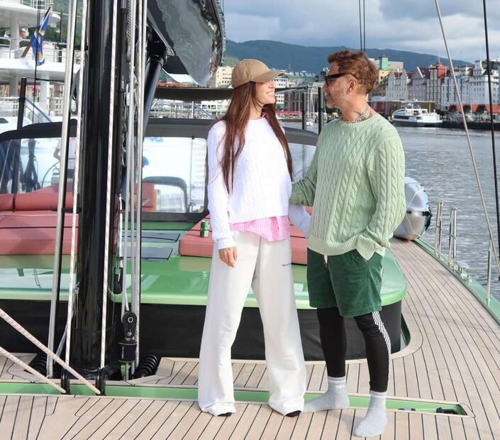Karla Laveaga y Alejandro Fernández / Foto: Instagram