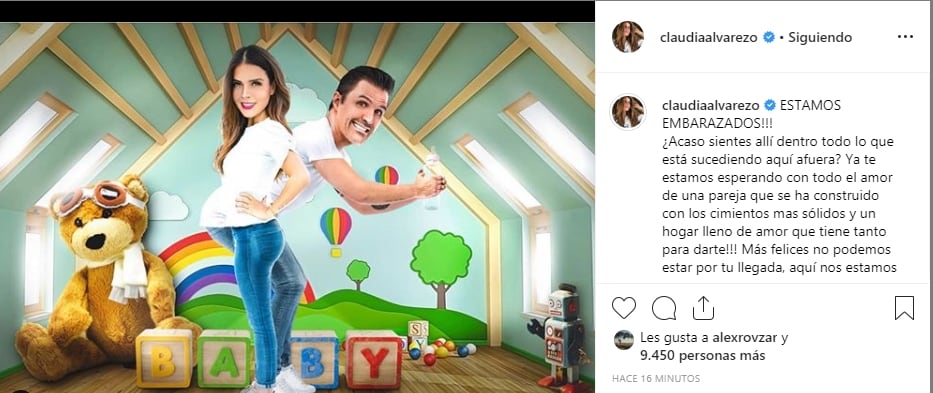 Emocionado, Billy Rovzar confirma embarazo de Claudia Álvarez