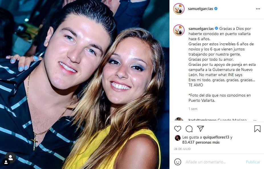 Samuel García felicita a Mariana Rodríguez por su cumpleaños: “Yo sé que no solo te debo 28 millones”