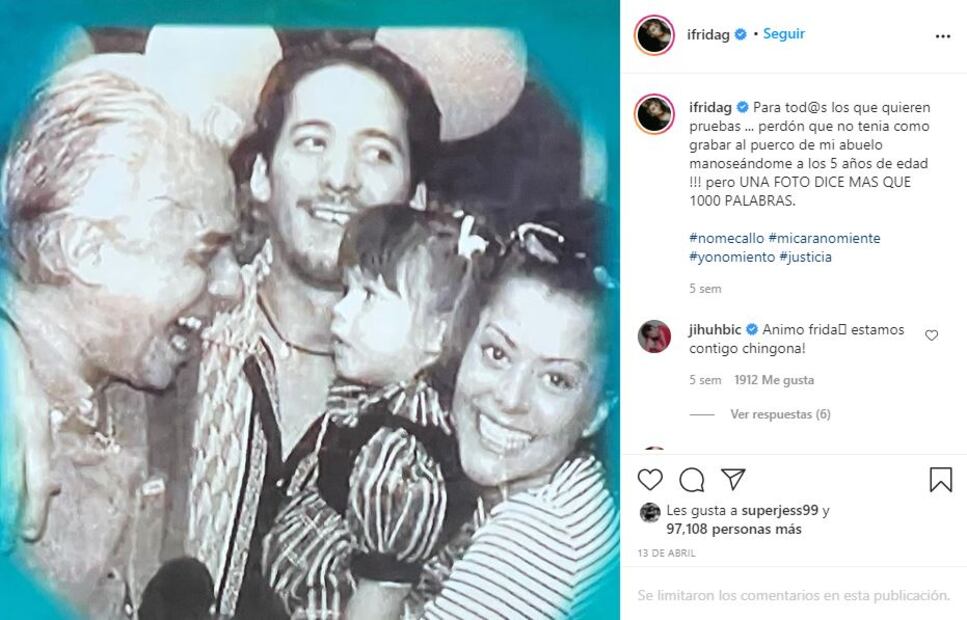 Enrique Guzmán ataca sin piedad a su nieta Frida Sofía