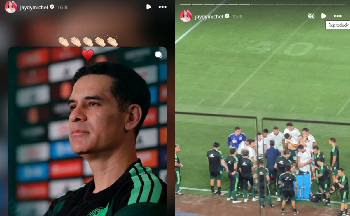Jaydy Michel apoyó a Rafa Márquez (Fotos: Instagram)