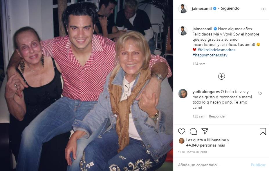 Cecilia Saldanha Da Gama, mamá de Jaime Camil, sumamente triste por la muerte del empresario