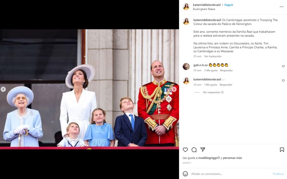 5 veces que la princesa Kate Middleton vistió del mismo color que Isabel II