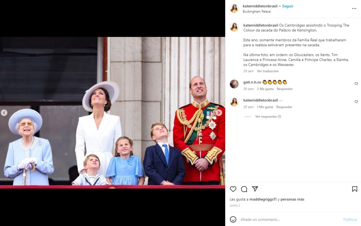 5 veces que la princesa Kate Middleton vistió del mismo color que Isabel II