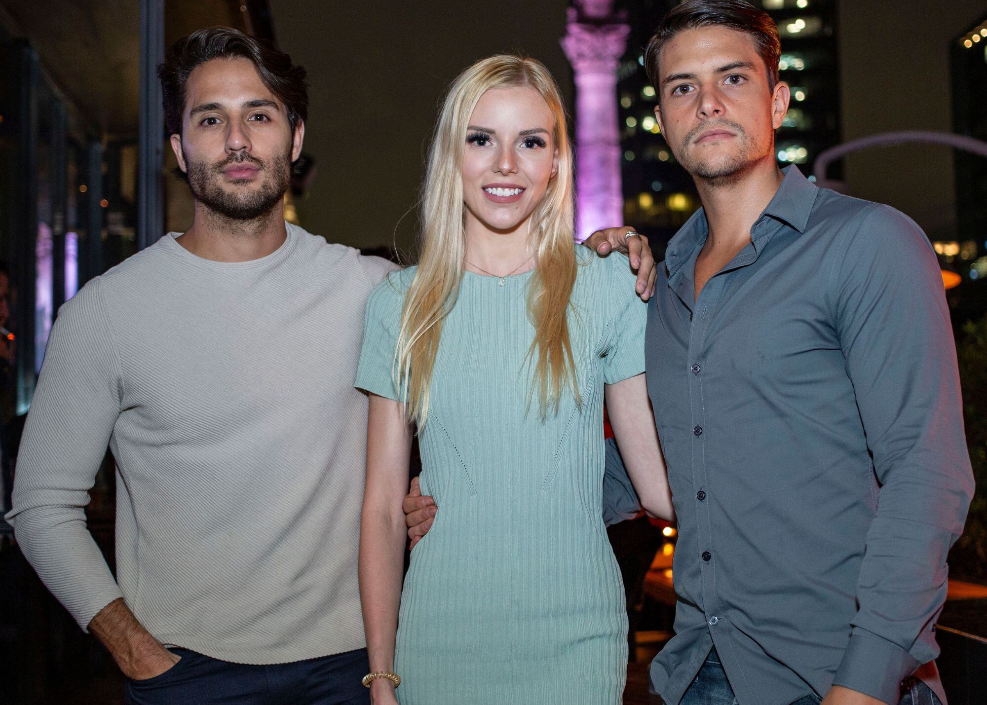 Alejandro Vázquez Vela, Lena Tremmel y Eduardo Caire. (Foto: Sergio Tapia para VIP)