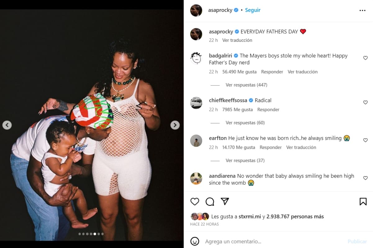La familia feliz de Rihanna y Asap Rocky / Instagram