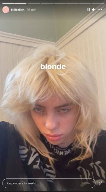 ¡Adiós al verde! Billie Eilish se vuelve rubia platinada