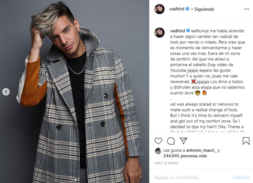 Vadhir Derbez conquista con nuevo look: melena más larga y tonos rubios