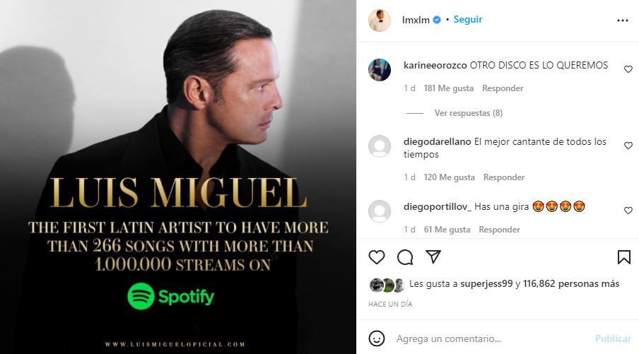 Luis Miguel bate récord millonario