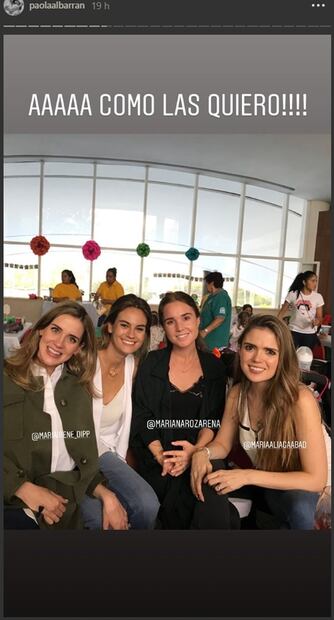 Los hijos de Inés Gómez Mont en el cumpleaños de los trillizos de Fernando Landeros y Paola Albarrán 