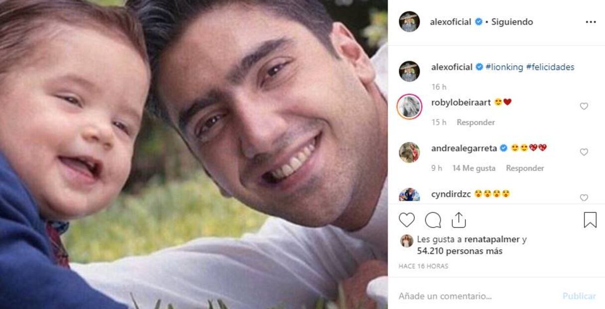 Alejandro Fernández y América Guinart juntos para celebrar el cumpleaños de Alex Jr.