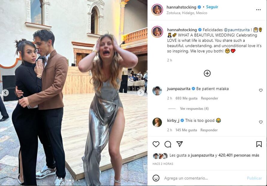 Pau, hermana de Juanpa Zurita, se casa con Alejandro Serralde