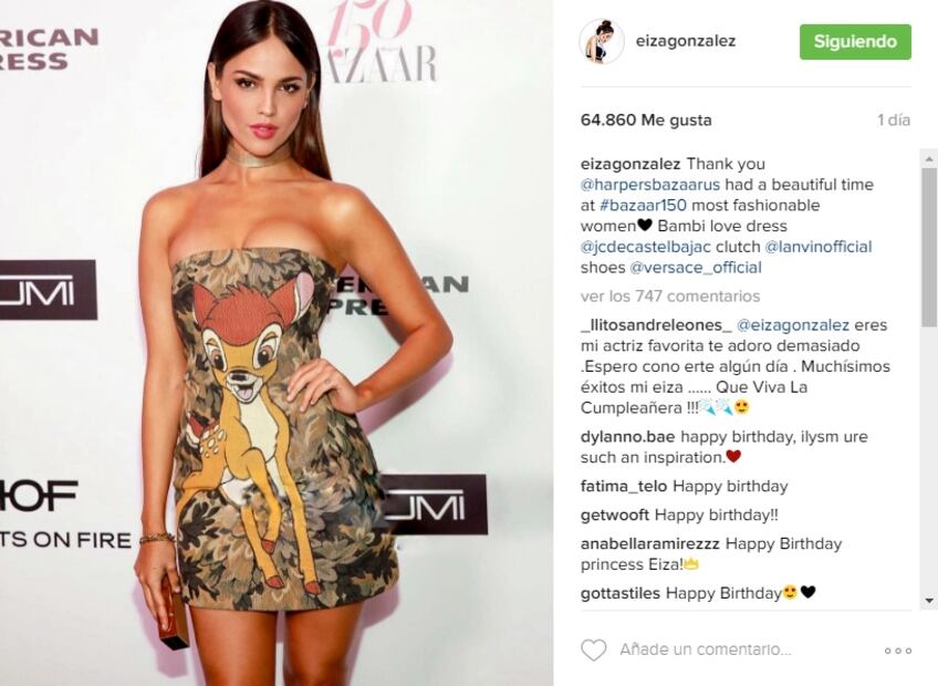Los cambios de look de Eiza González 