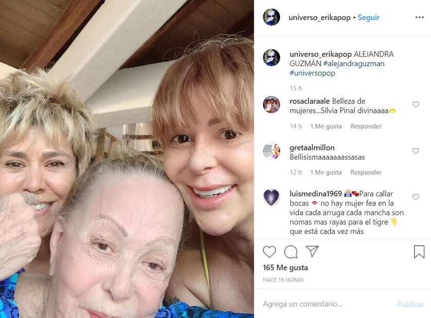 Silvia Pinal y Alejandra Guzmán posan sin maquillaje e impactan en la web 