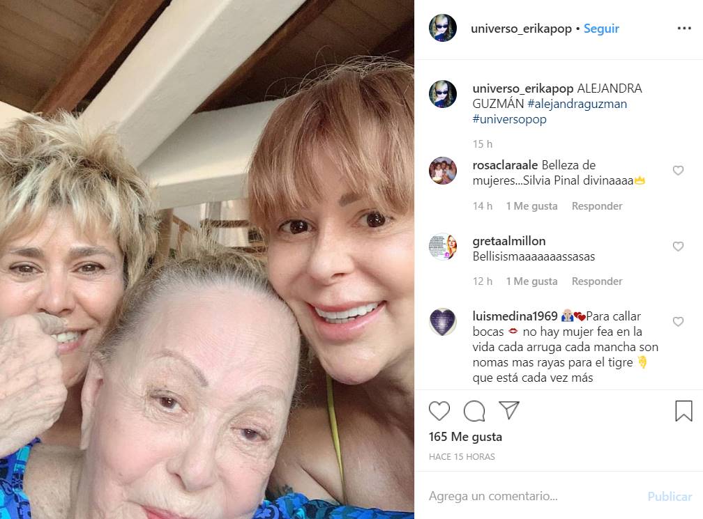 Silvia Pinal y Alejandra Guzmán posan sin maquillaje e impactan en la web 