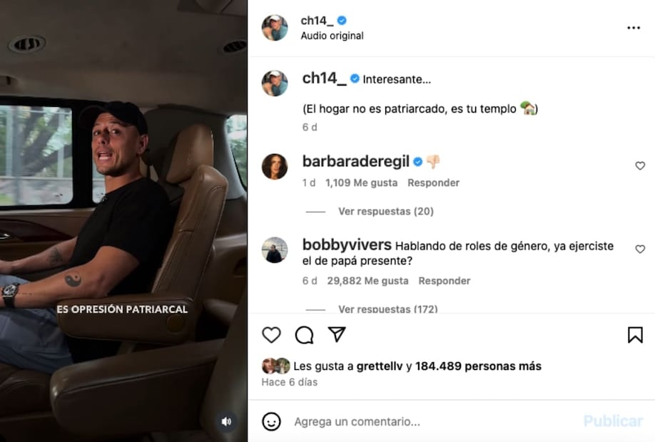 El video de Javier 'Chicharito' Hernández / Foto: Instagram