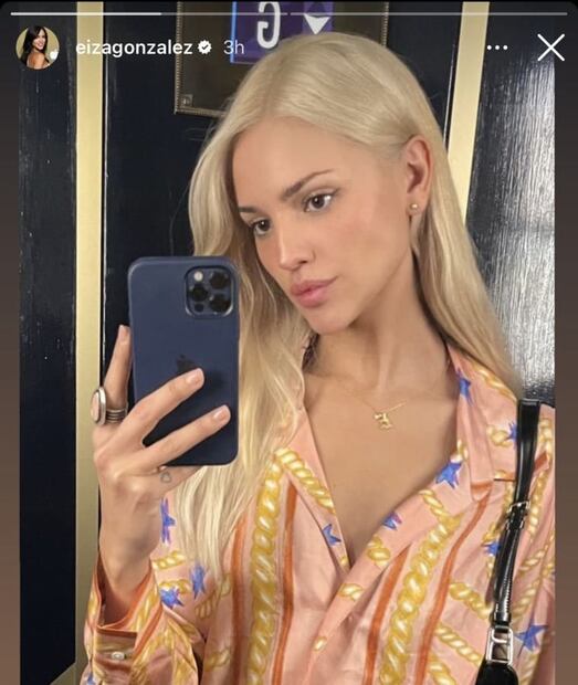 Eiza González regresa al pelo rubio / Instagram: @eizagonzalez