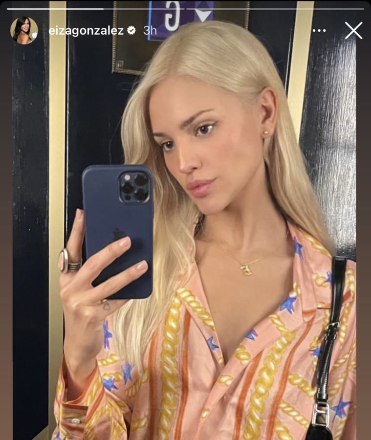 Eiza González regresa al pelo rubio / Instagram: @eizagonzalez