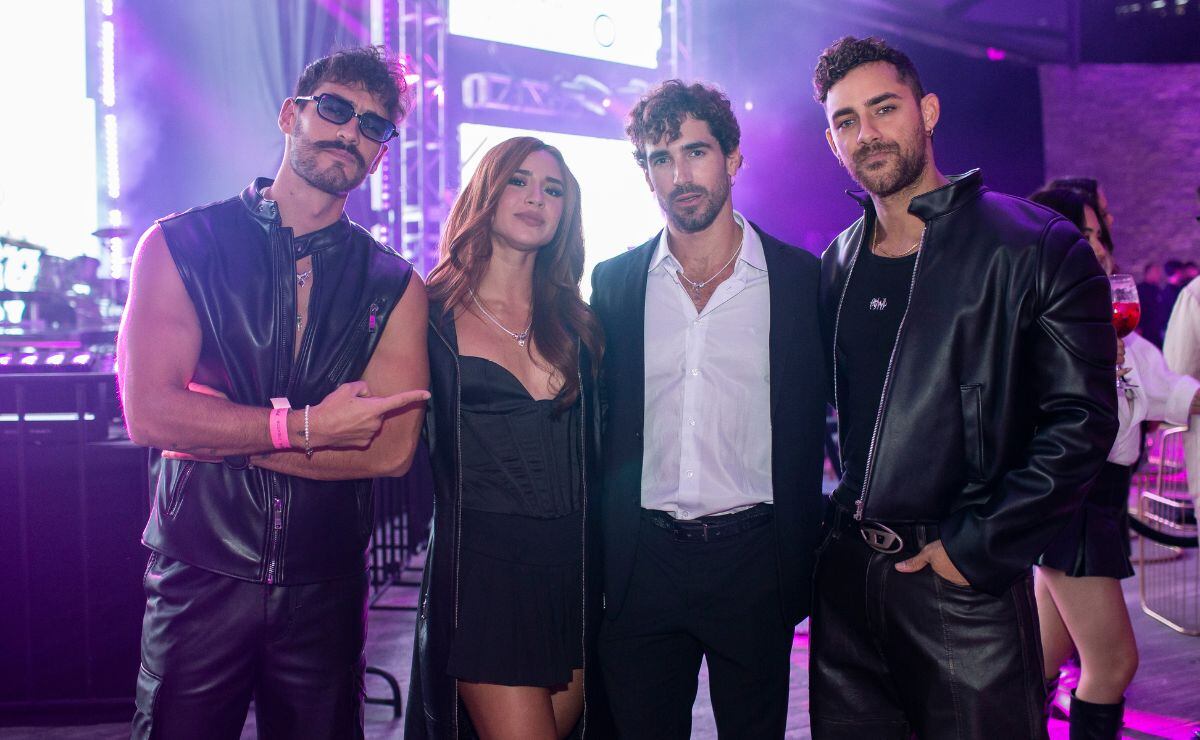 Michel Duval, Tammy Parra, Diego Rodríguez y Austin Palao en Pandora Charms Festival Concert 2024 / Foto: Esteban Torreblanca