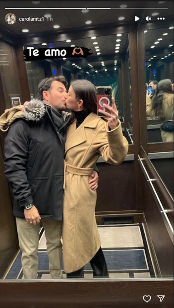 Carola Martínez y Checo Pérez/Instagram.