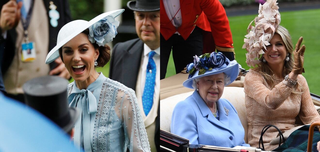 Kate Middleton y Máxima de Holanda, las protagonistas del Royal Ascot 