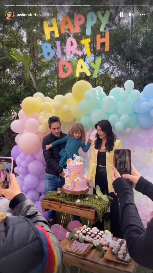 Aislinn Derbez y Mauricio Ochmann festejan juntos los 4 años de su hija