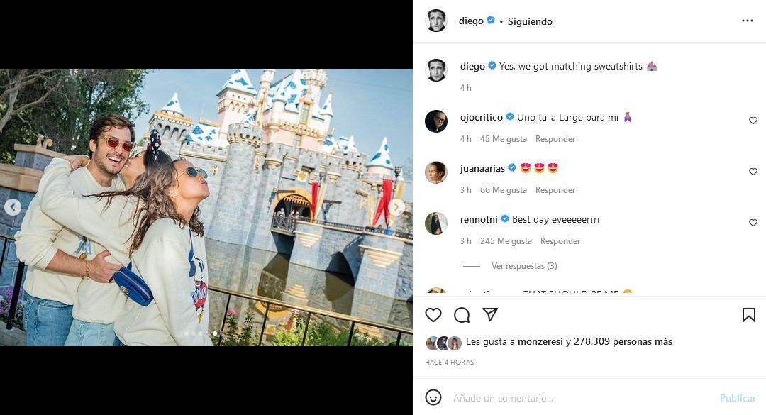 Diego Boneta y Renata Notni en romántico viaje a Disneyland