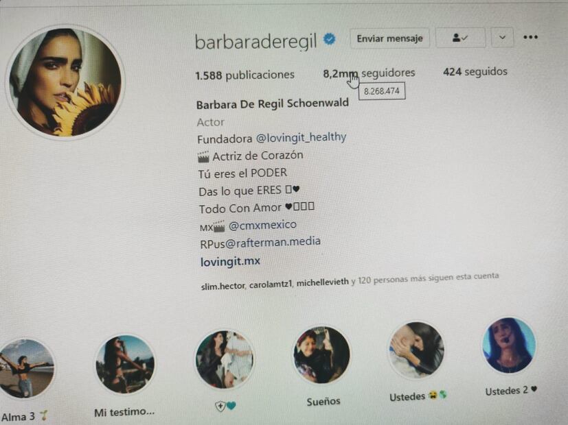 Bárbara de Regil continúa perdiendo followers: son más de 120 mil 