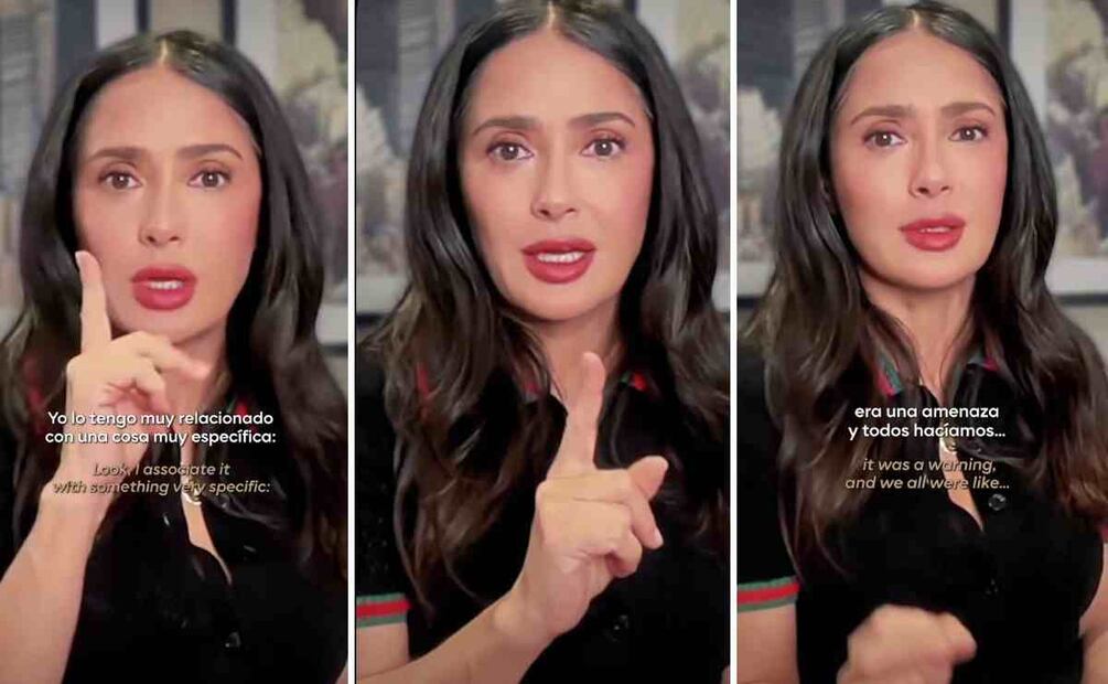 Salma Hayek en un reciente video / Fotos: Instagram