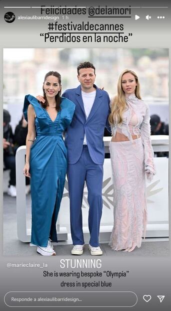 Bárbara Mori combinó su vestido con tenis blancos / Instagram