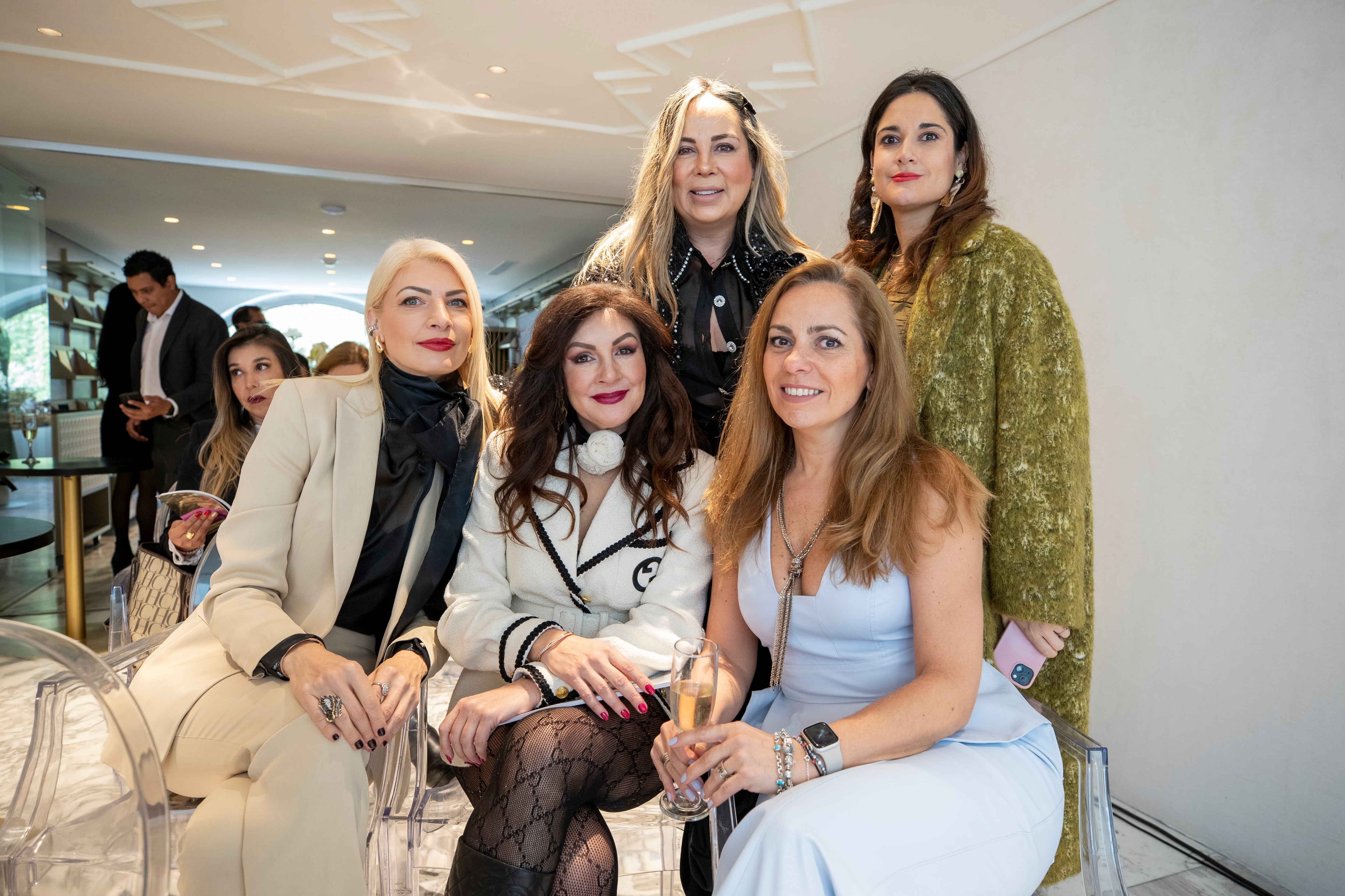 Carolina Romo, Gaby Gorab, Constantina Margineanu, Arleth Leal y Karla del Valle. (Foto: Edgar Silva Fuentes)