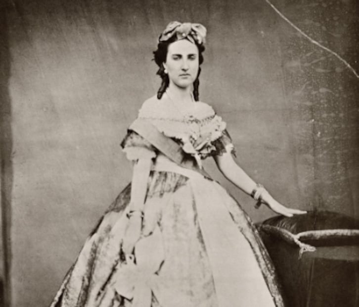 La emperatriz Carlota / Foto: François Aubert ca. 1865