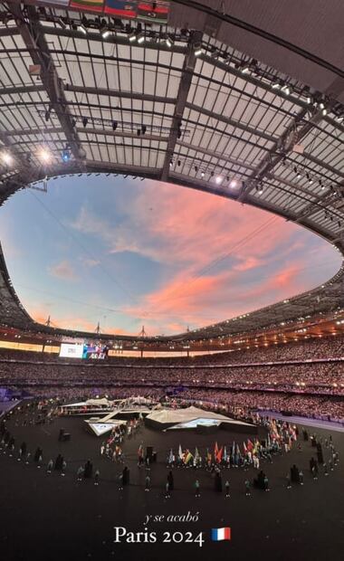 Nirvana Hank en la clausura de los Juegos Olímpicos de París 2024 / Foto: Instagram